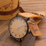 Stainless Steel Quartz Watch Natural Cork