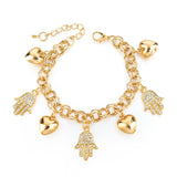 Full Crystal Fish Charm Braclets Bangles