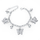 Full Crystal Fish Charm Braclets Bangles