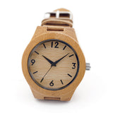 Women Bamboo Wooden Watches with Genuine Leather