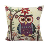 Owl Printed Cushion Home Decor