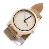 Bamboo Wood Quartz Analog Watch Miyota Japanese