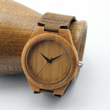 No Paint and No Chemical with Geniune Leather Wooden Watch - 101 Gear Shop