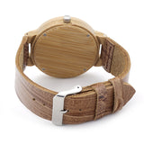 Retro Bamboo Luxury Wooden With Leather