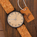 Stainless Steel Quartz Watch Natural Cork - 101 Gear Shop