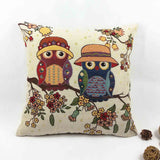 Owl Printed Cushion Home Decor