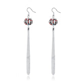 Design Big Crystal Drop Earrings