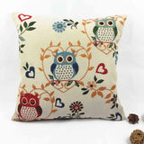 Owl Printed Cushion Home Decor