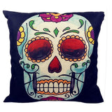 Skull Printed Cotton Sofa Decor Cushions