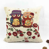 Owl Printed Cushion Home Decor