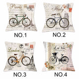 Travel By Bike Throw Pillows Case - 101 Gear Shop