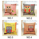 Lovely Owl Cushion Cover Polyester&Linen