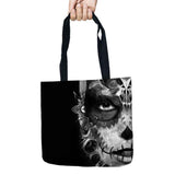 Day of Dead Storage Bags Skull Printed Shopping Tote Linen Bag For Food - 101 Gear Shop