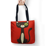 Mr Cat Cartoon Bags Printed Shopping Bag Tote