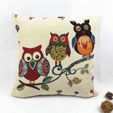 Owl Printed Cushion Home Decor