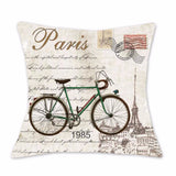 Travel By Bike Throw Pillows Case - 101 Gear Shop