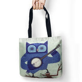 Rock Owl Storage Bags Printed Shopping Bag Tote