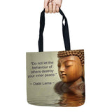 Buddha Printed Tote Storage Bags