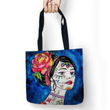 Skull Style Printed Shopping Tote Linen Bag For Food - 101 Gear Shop