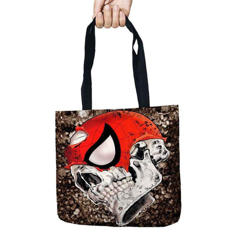 Day of Dead Storage Bags Skull Printed Shopping Tote Linen Bag For Food - 101 Gear Shop