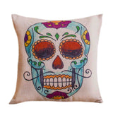 Skull Printed Cotton Sofa Decor Cushions