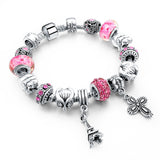 Silver Charm Royal Crown Bracelet