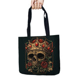 The Day of Dead Skull Printed Shopping Totes