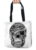 Day of Dead Storage Bags Skull Printed Shopping Tote Linen Bag For Food - 101 Gear Shop