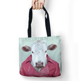 Animal Family Storage Bags Printed Shopping Bag Tote