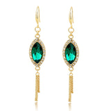 Design Big Crystal Drop Earrings