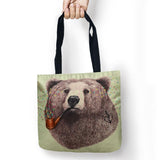 Fashion Animals Storage Bags Printed Shopping Bag Tote