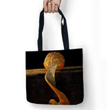 Fish & Fruit Printed Shopping Tote Linen Bag For Food