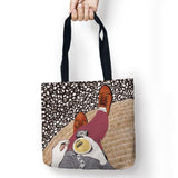 Lovely Girl Storage Bags Printed Tote Bag