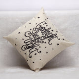 Living Bed Room Linen Throw Pillow Cases With Letters