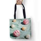 Fish & Fruit Printed Shopping Tote Linen Bag For Food