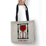 Wine bottle Printed Shpping Tote Bag