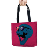 The Day of Dead Skull Printed Shopping Totes