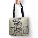 Cute Dog Storage Bags Printed Shopping Bag Tote