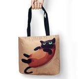 Mr Cat Cartoon Bags Printed Shopping Bag Tote