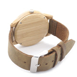 Bamboo Wood Quartz Analog Watch Miyota Japanese