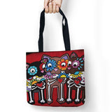 Color Skull Dog Storage Bags Cute Style Printed