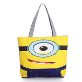 Cute Minions Printed Canvas Handbags - 101 Gear Shop