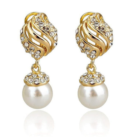 Elegant Earrings Gold Drop Earrings - 101 Gear Shop