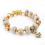 Friendship Love Charm Murano Crystal Beads Bracelets