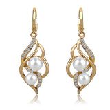 Pearls Drop Earring Gold/Silver Dangle Earrings