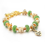 Friendship Love Charm Murano Crystal Beads Bracelets