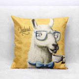 Mr. Animal Printed Vintage Cushion