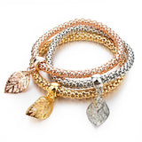 18K Gold Silver Plated Chian Bracelets & Bangles Ethnic Round