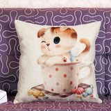 Cat Print Pattern Home Decor