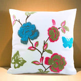 Canvas Embroidery Print Applique Throw Pillowcase 3D For Sofa - 101 Gear Shop